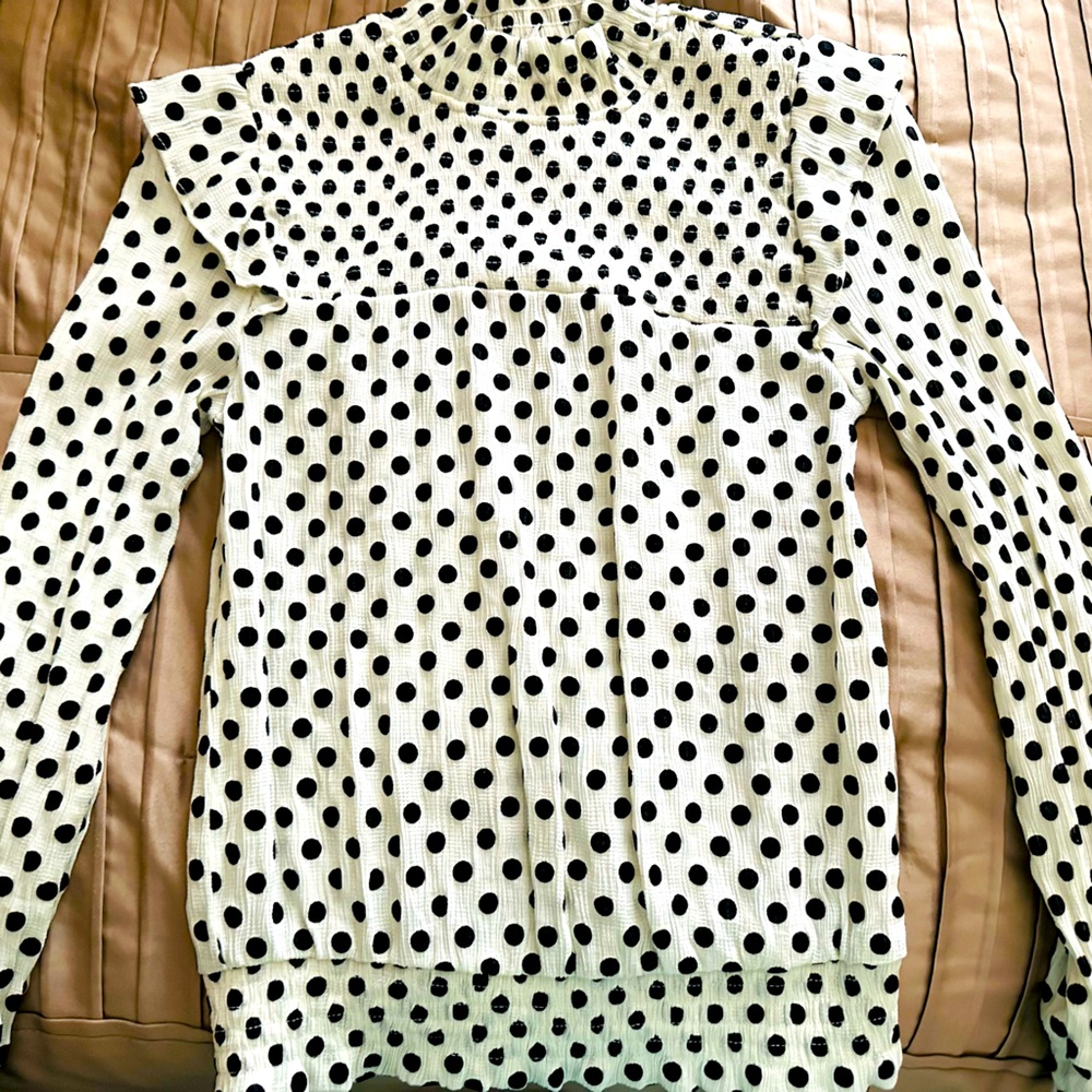 Polka-dot blouse